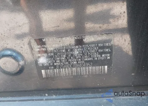 2013 Subaru Forester 2.5X Premium z USA, uszkodzony, nr VIN JF2SHADC7DH404952